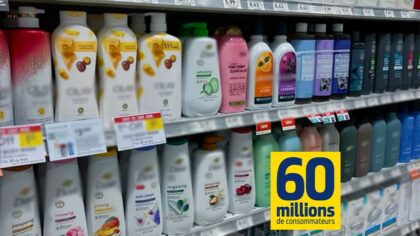 Ce gel douche à moins de 3 € est le meilleur pour la santé selon les experts de 60 Millions de consommateurs