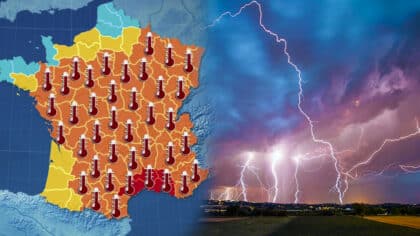 Météo : alerte orages, 61 départements menacés par la foudre ce week-end