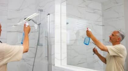 Ne nettoyez jamais votre paroi de douche comme ceci: l’astuce pour éviter les résidus de calcaire selon des experts