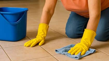 4 astuces faciles et magiques pour nettoyer vos sols en carrelage comme neufs