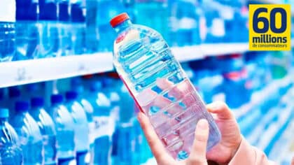 60 Millions de consommateurs déclare que ces bouteilles d’eau sont les meilleures pour la santé