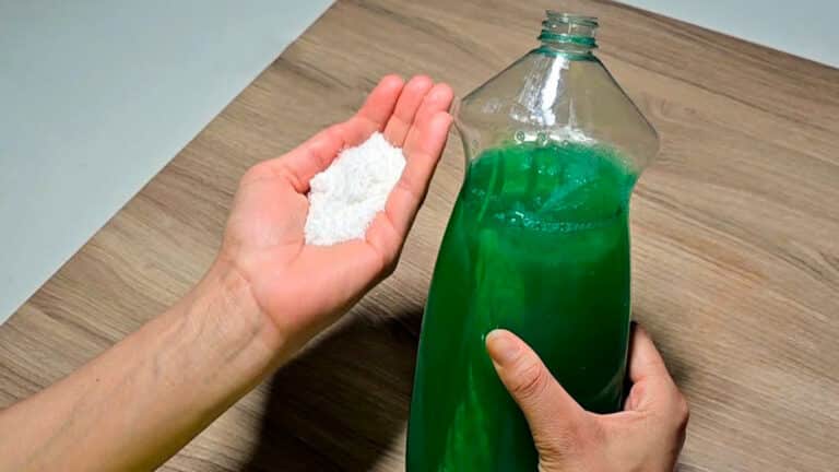 L'astuce du sel dans le liquide vaisselle: ce cocktail magique qui va résoudre un gros souci en cuisine