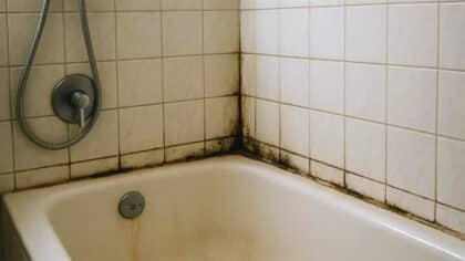 Ne faites surtout pas cela après la douche: les joints de la salle de bain deviendront noirs et vous ne pourrez plus rien faire