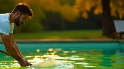 Ni chlore ni algicide : l’astuce simple des professionnels pour nettoyer l’eau verte de votre piscine