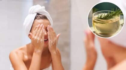 Se laver le visage avec de l’eau de romarin : les bienfaits méconnus et miraculeux