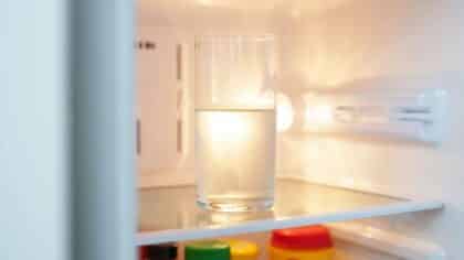 Un verre de vinaigre dans le réfrigérateur : l’astuce inattendue pour un frigo frais et sain