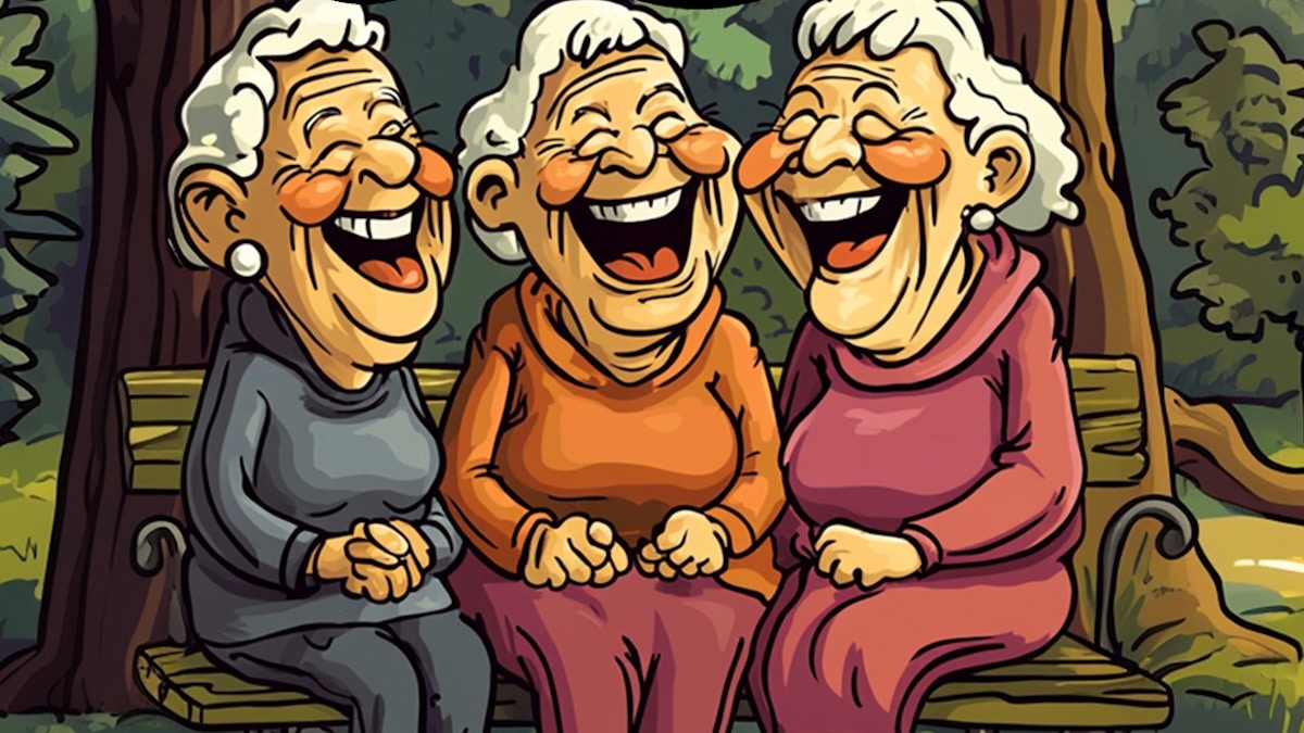 Cette histoire de deux personnes âgées dans un parc vous fera rire sans arrêt, une blague très drôle