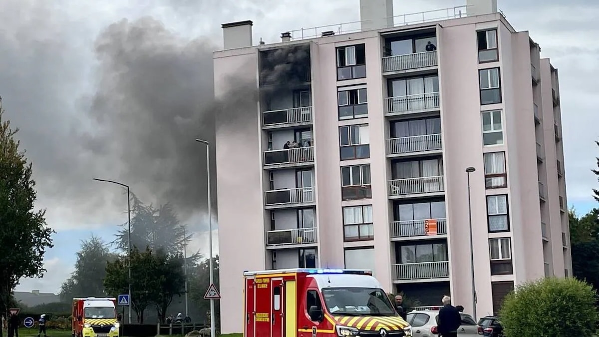 Il y a quelques heures, un incendie s'est déclaré dans un immeuble à appartements du Val Saint-Jean (Saint-Lô) : 45 occupants évacués
