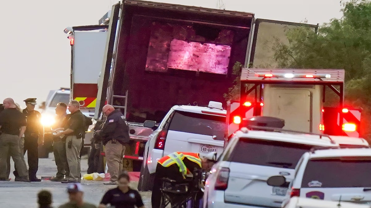 Horreur à la frontière : des corps sans vie découverts à l'intérieur d'un camion abandonné ; les autorités sont en alerte