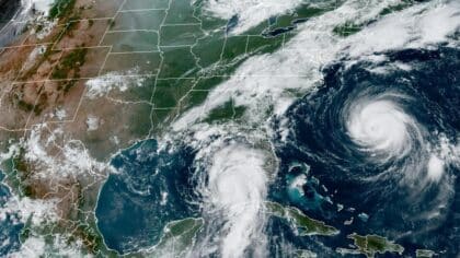 Ouragan Erin : premier phénomène majeur de la saison, catégorie 3, en approche de la catégorie 4. Les autorités sont en état d'alerte